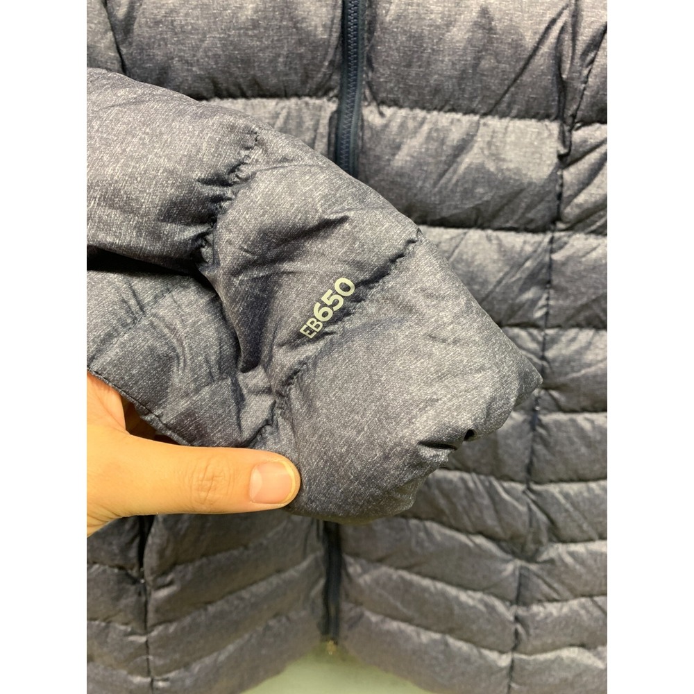 Eddie Bauer Down Puffer Jacket Women's Size Small Purple Hooded Winter Parka - Picture 6 of 13